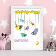 Quadro Decorativo MDF Emoldurado - Arte Multicolor 24x29cm com Moldura de Madeira 2cm