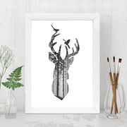 Quadro Decorativo MDF Emoldurado - Arte Multicolor 24x29cm com Moldura de Madeira 2cm