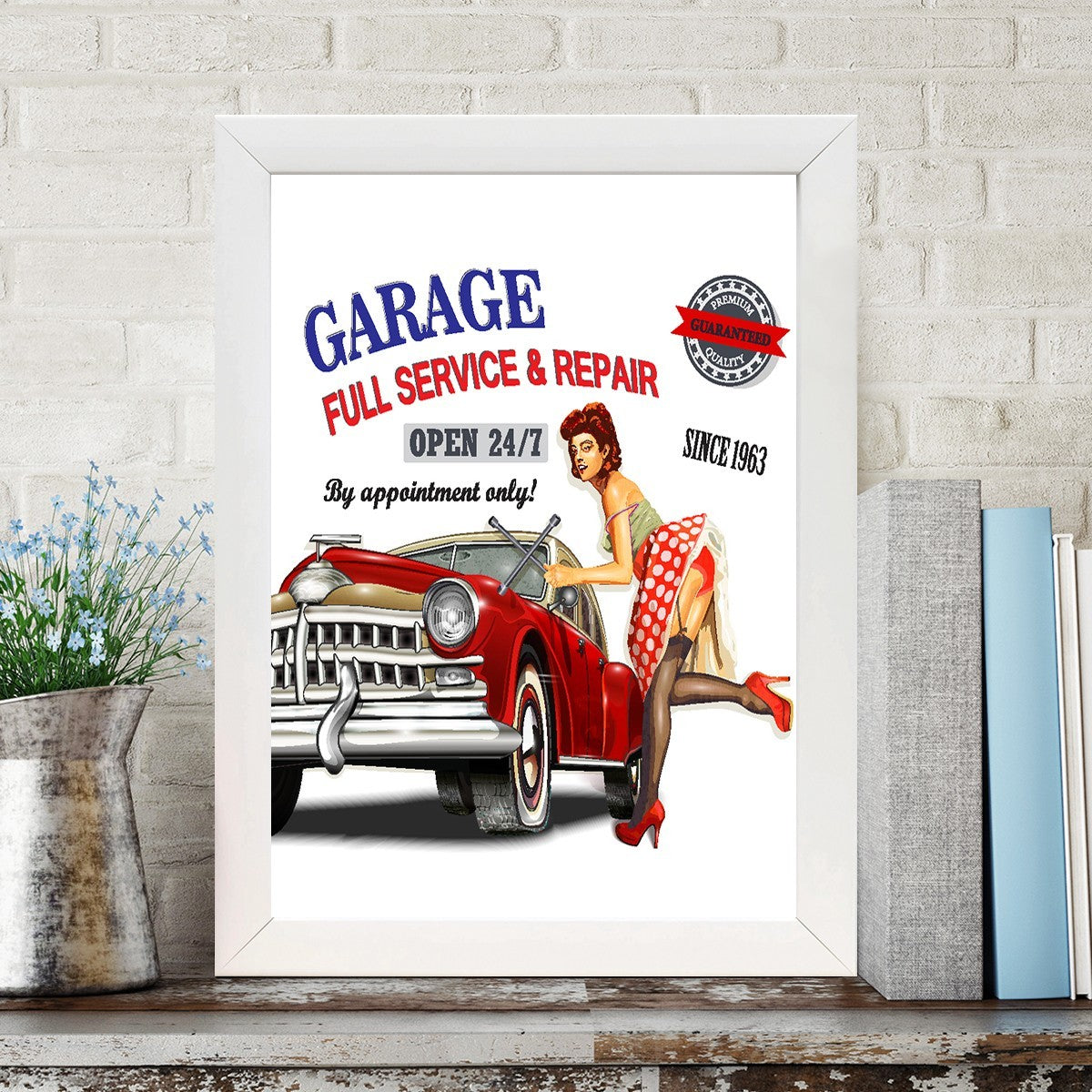 Quadro Decorativo MDF Emoldurado - Arte Multicolor 24x29cm com Moldura de Madeira 2cm