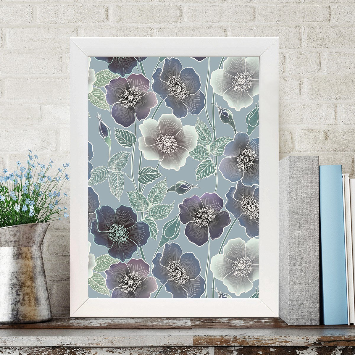 Quadro Decorativo MDF Emoldurado - Arte Multicolor 24x29cm com Moldura de Madeira 2cm