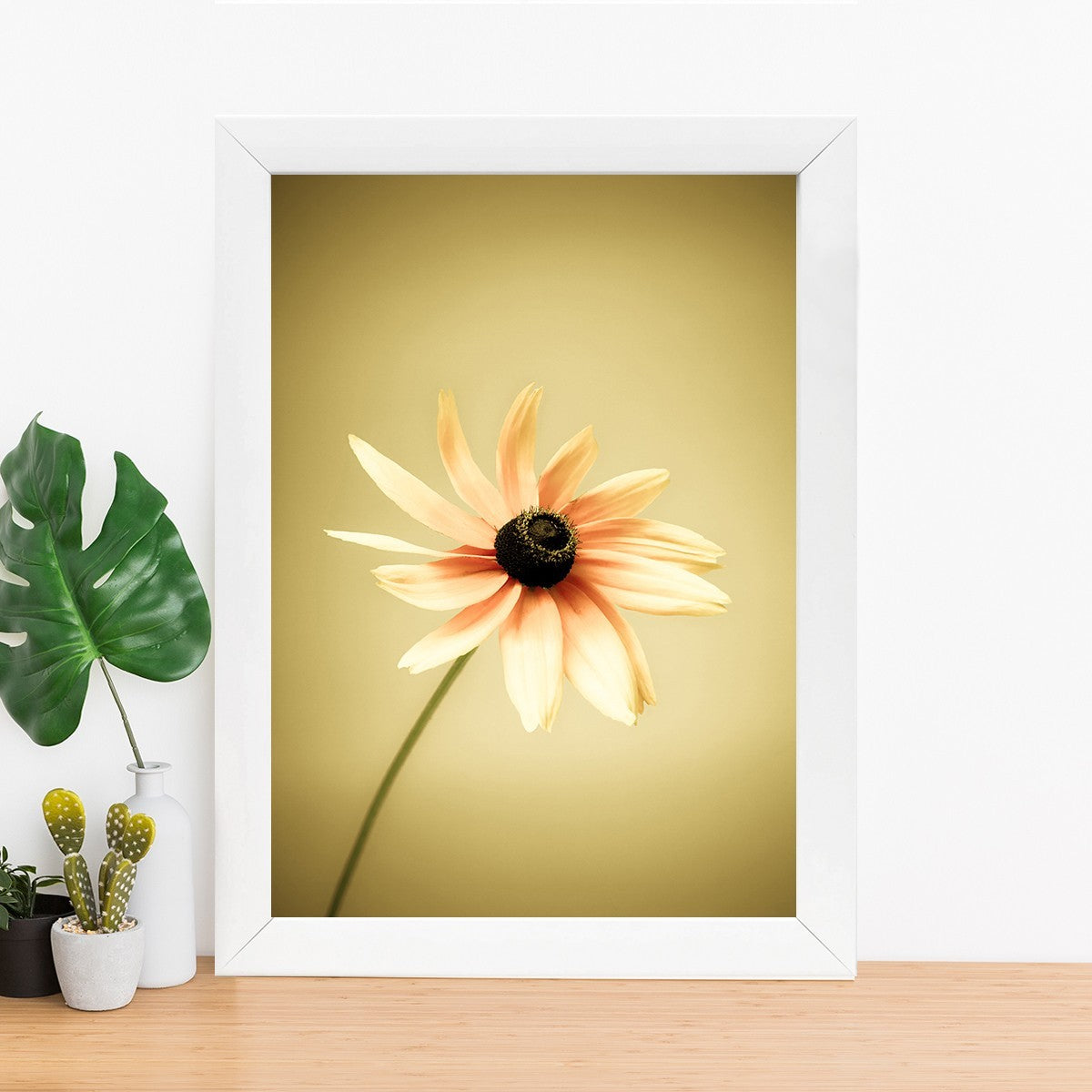 Quadro Decorativo MDF Emoldurado - Arte Multicolor 24x29cm com Moldura de Madeira 2cm