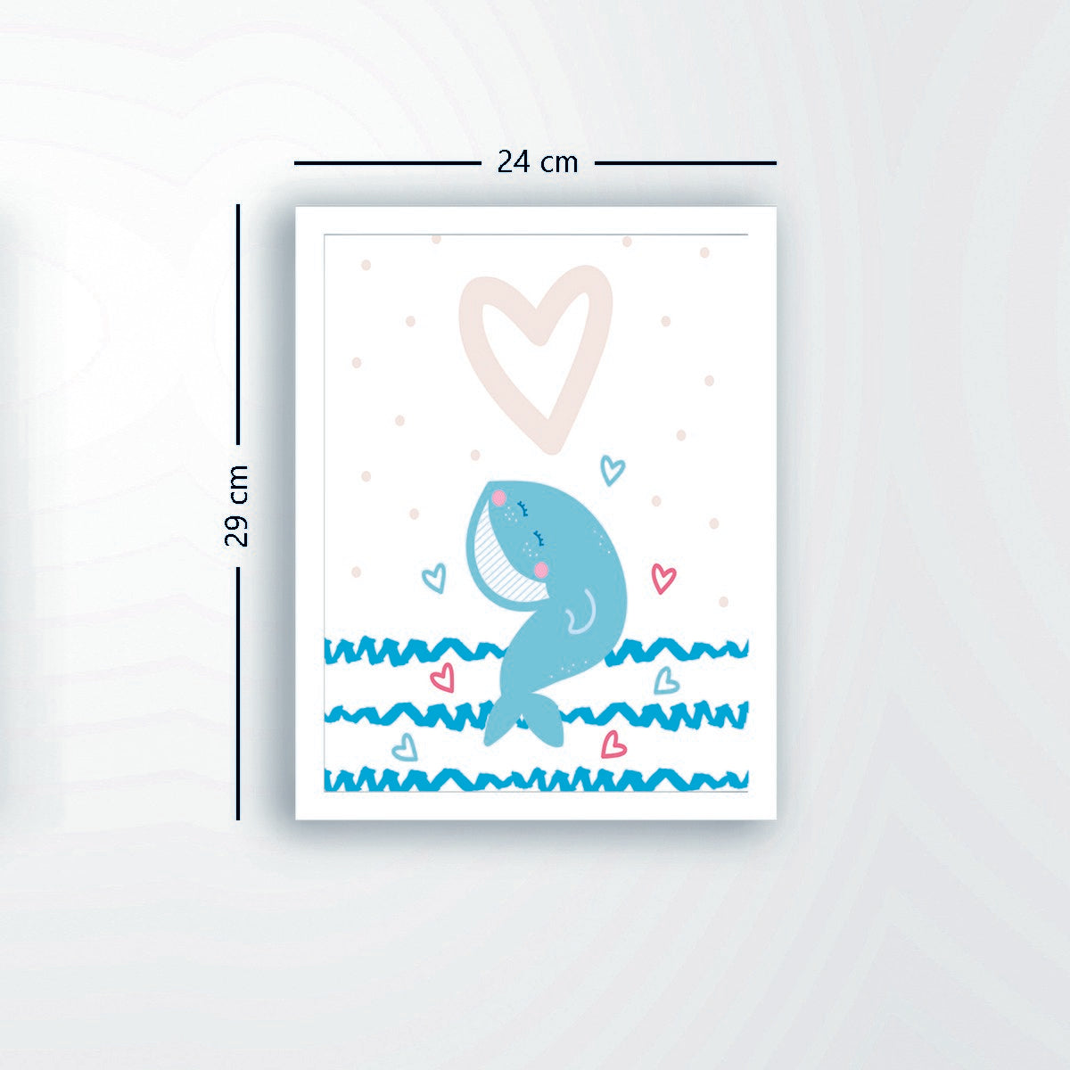 Quadro Decorativo MDF Emoldurado - Arte Multicolor 24x29cm com Moldura de Madeira 2cm