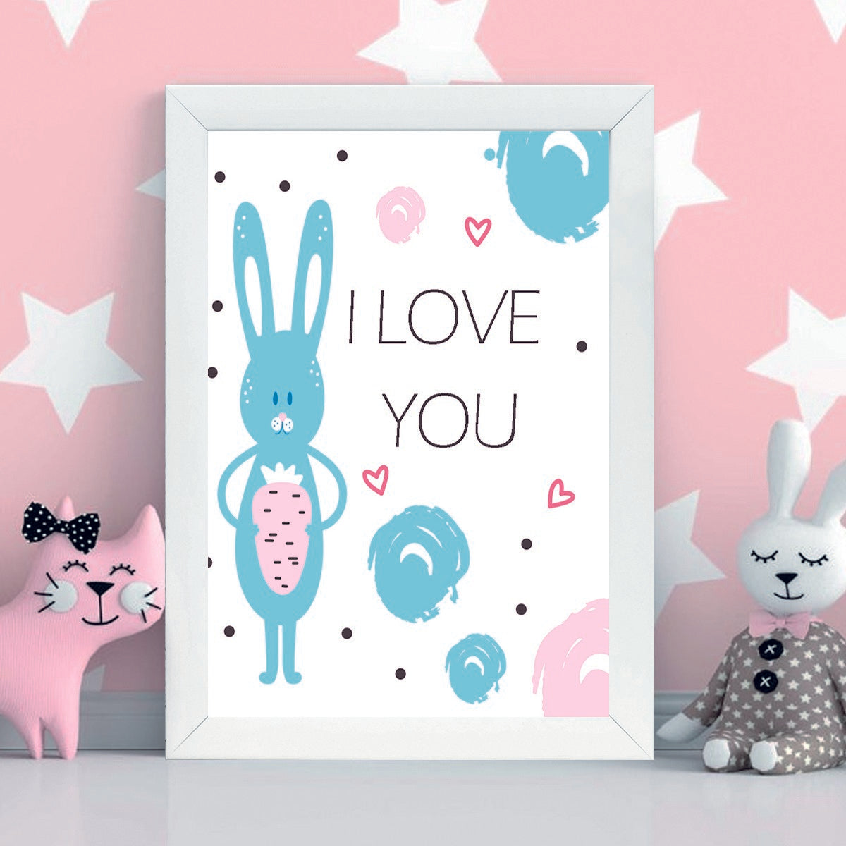 Quadro Decorativo MDF Emoldurado - Arte Multicolor 24x29cm com Moldura de Madeira 2cm