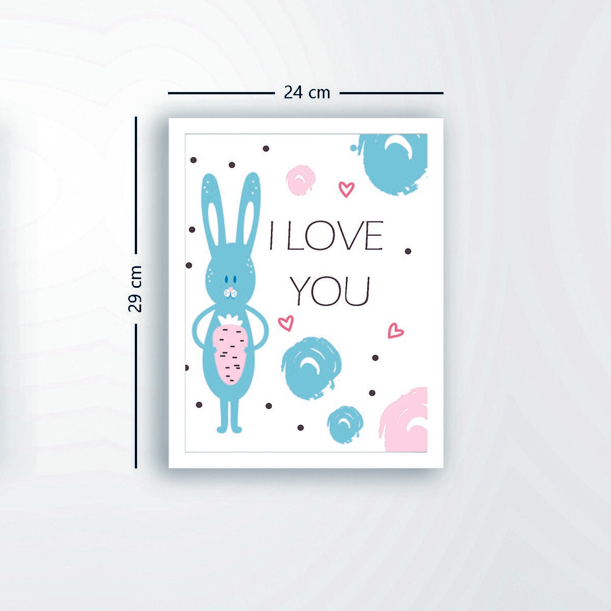 Quadro Decorativo MDF Emoldurado - Arte Multicolor 24x29cm com Moldura de Madeira 2cm