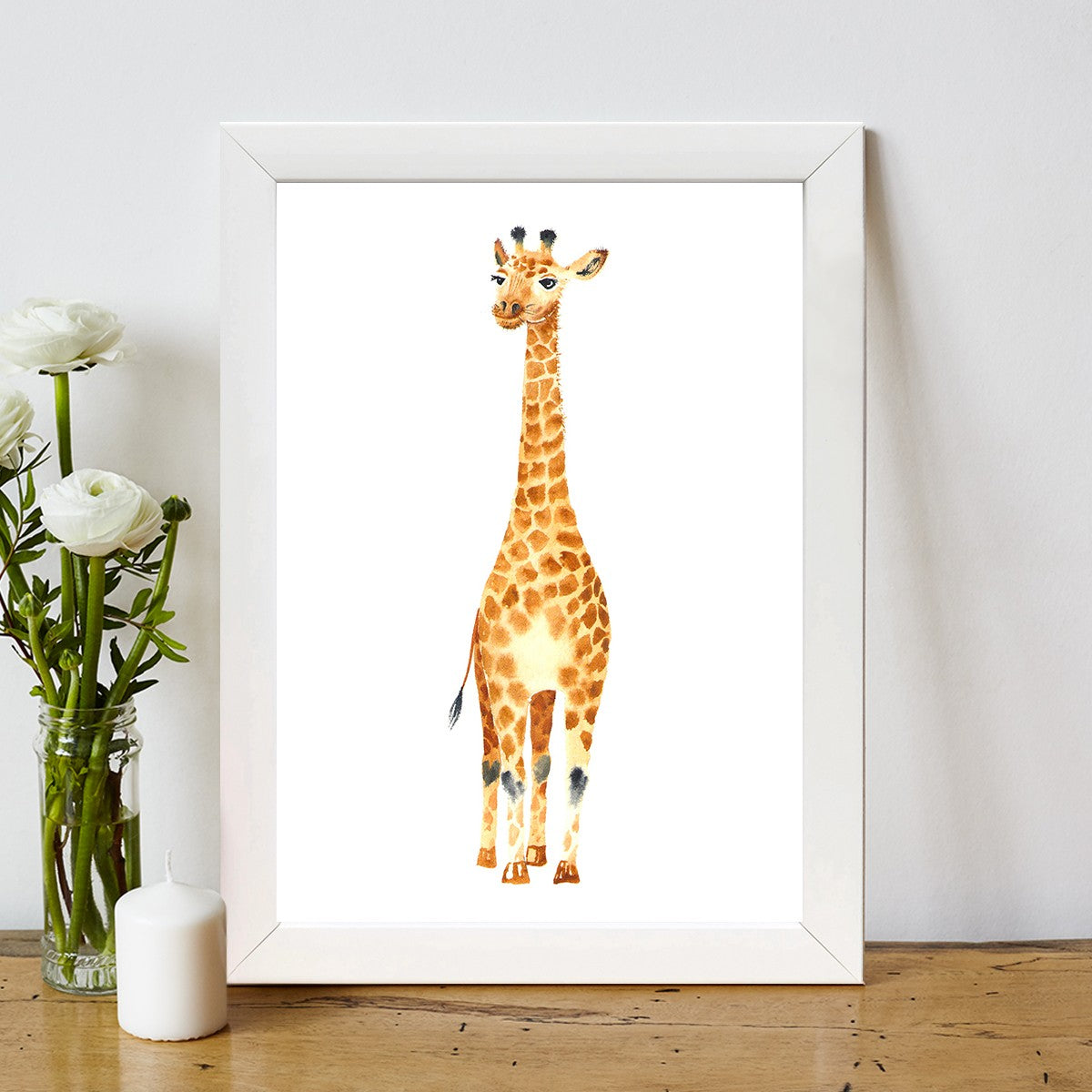 Quadro Decorativo MDF Emoldurado - Arte Multicolor 24x29cm com Moldura de Madeira 2cm