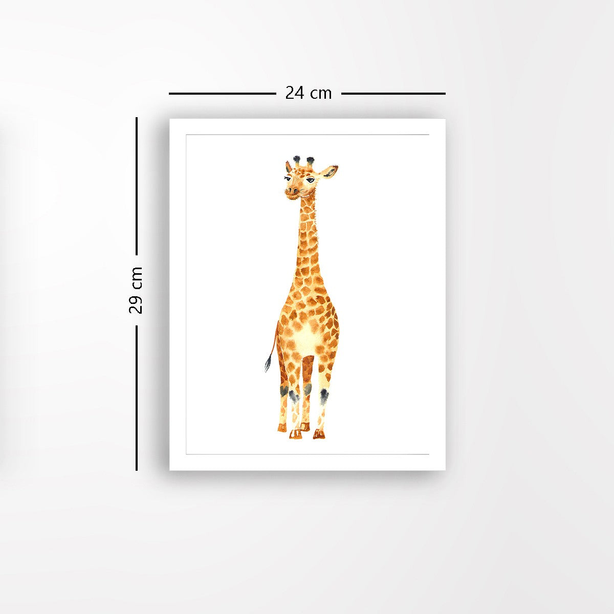 Quadro Decorativo MDF Emoldurado - Arte Multicolor 24x29cm com Moldura de Madeira 2cm