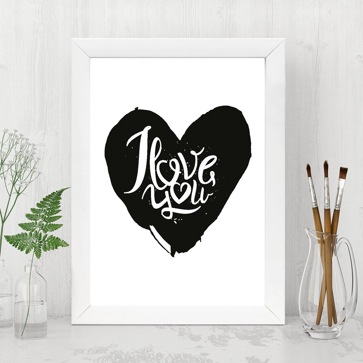 Quadro Decorativo MDF Emoldurado - Arte Multicolor 24x29cm com Moldura de Madeira 2cm