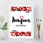 Quadro Decorativo MDF Emoldurado - Arte Multicolor 24x29cm com Moldura de Madeira 2cm