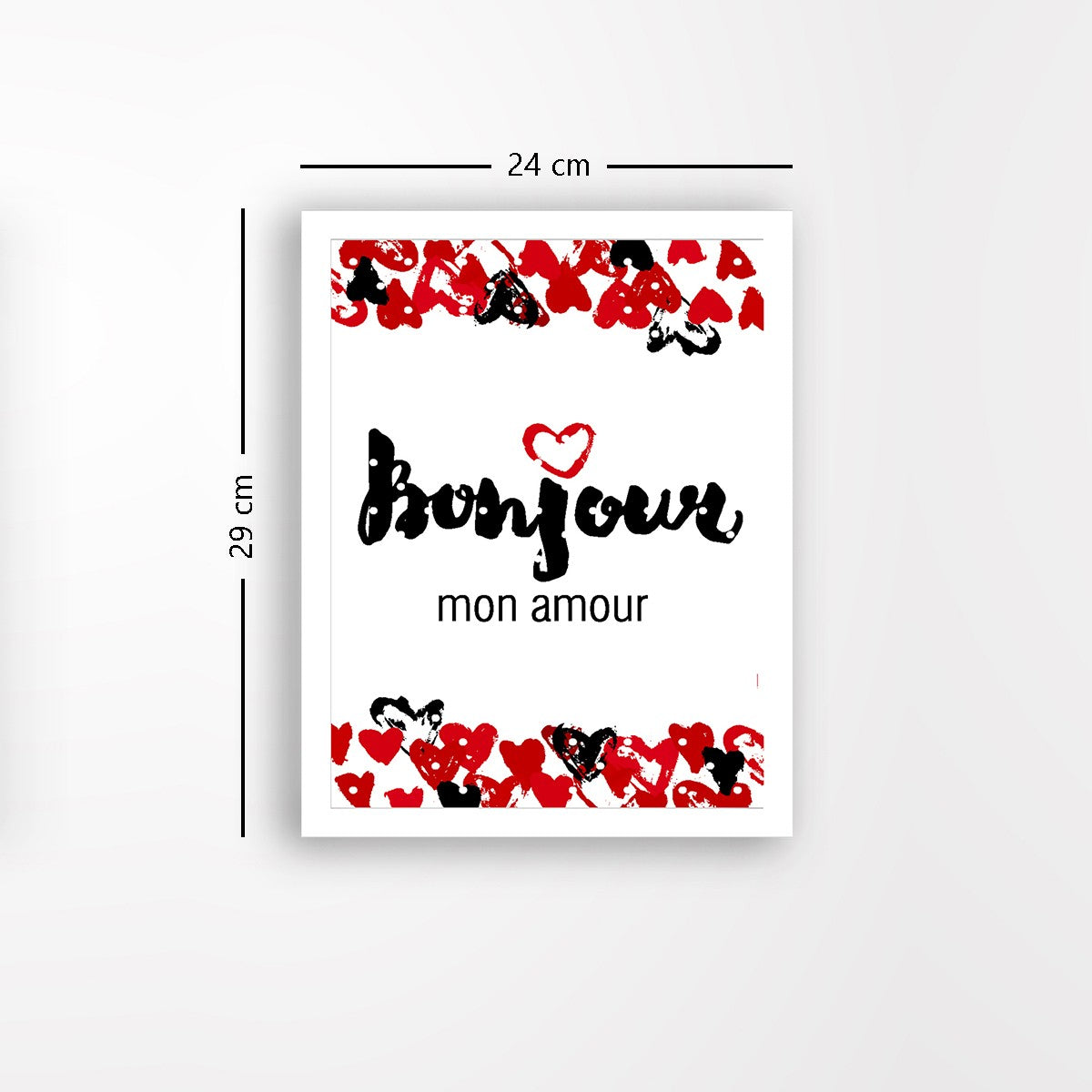 Quadro Decorativo MDF Emoldurado - Arte Multicolor 24x29cm com Moldura de Madeira 2cm