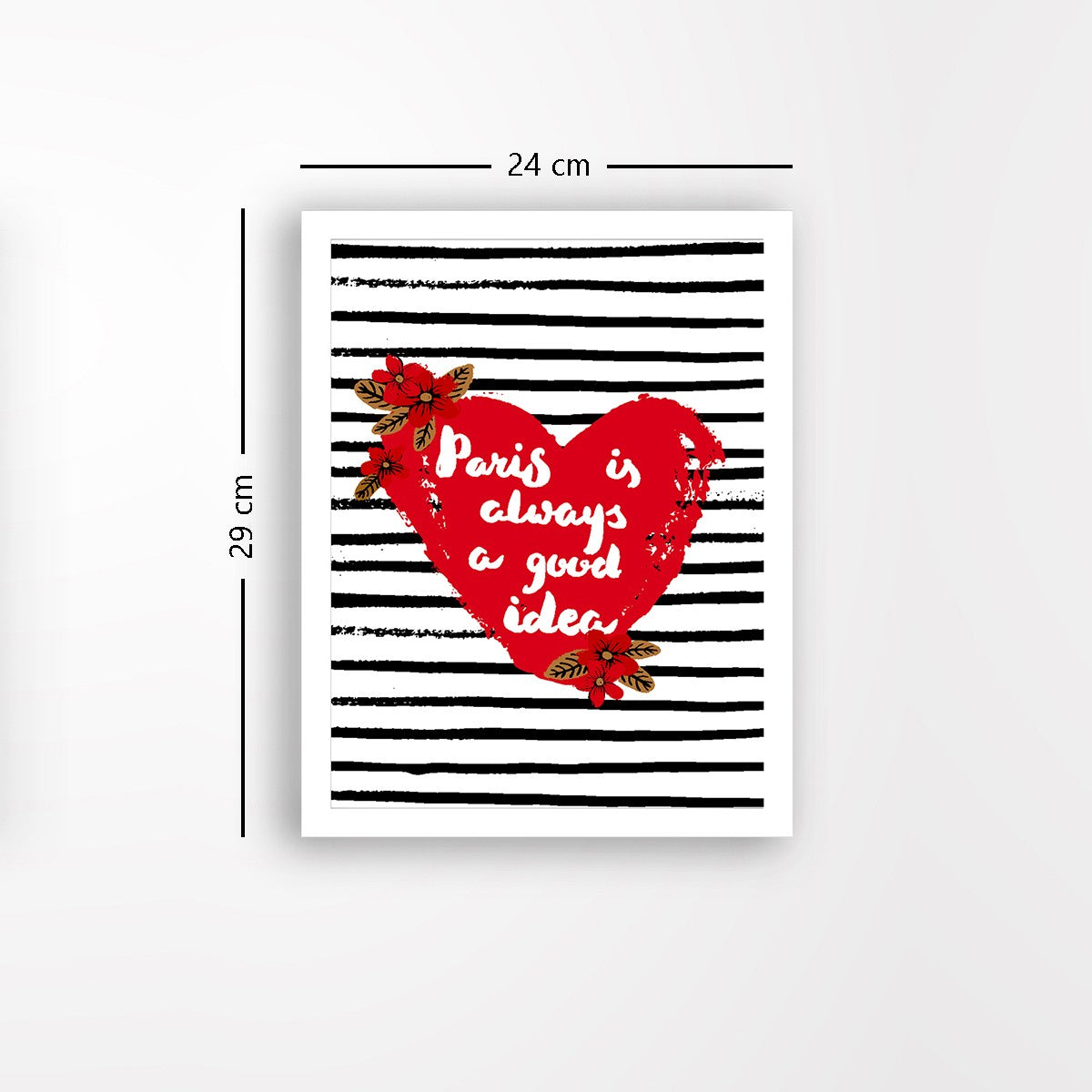 Quadro Decorativo MDF Emoldurado - Arte Multicolor 24x29cm com Moldura de Madeira 2cm