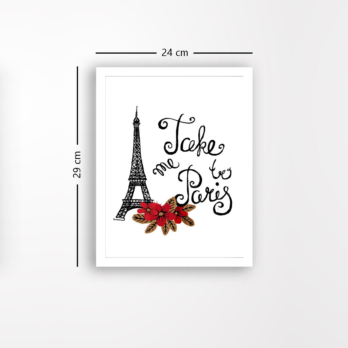 Quadro Decorativo MDF Emoldurado - Arte Multicolor 24x29cm com Moldura de Madeira 2cm