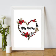 Quadro Decorativo MDF Emoldurado - Arte Multicolor 24x29cm com Moldura de Madeira 2cm