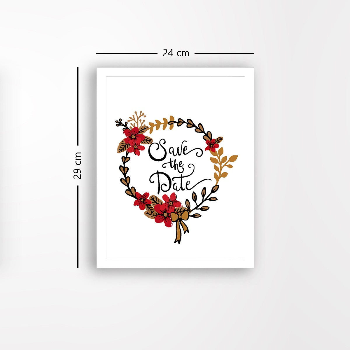 Quadro Decorativo MDF Emoldurado - Arte Multicolor 24x29cm com Moldura de Madeira 2cm