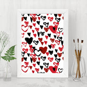 Quadro Decorativo MDF Emoldurado - Arte Multicolor 24x29cm com Moldura de Madeira 2cm