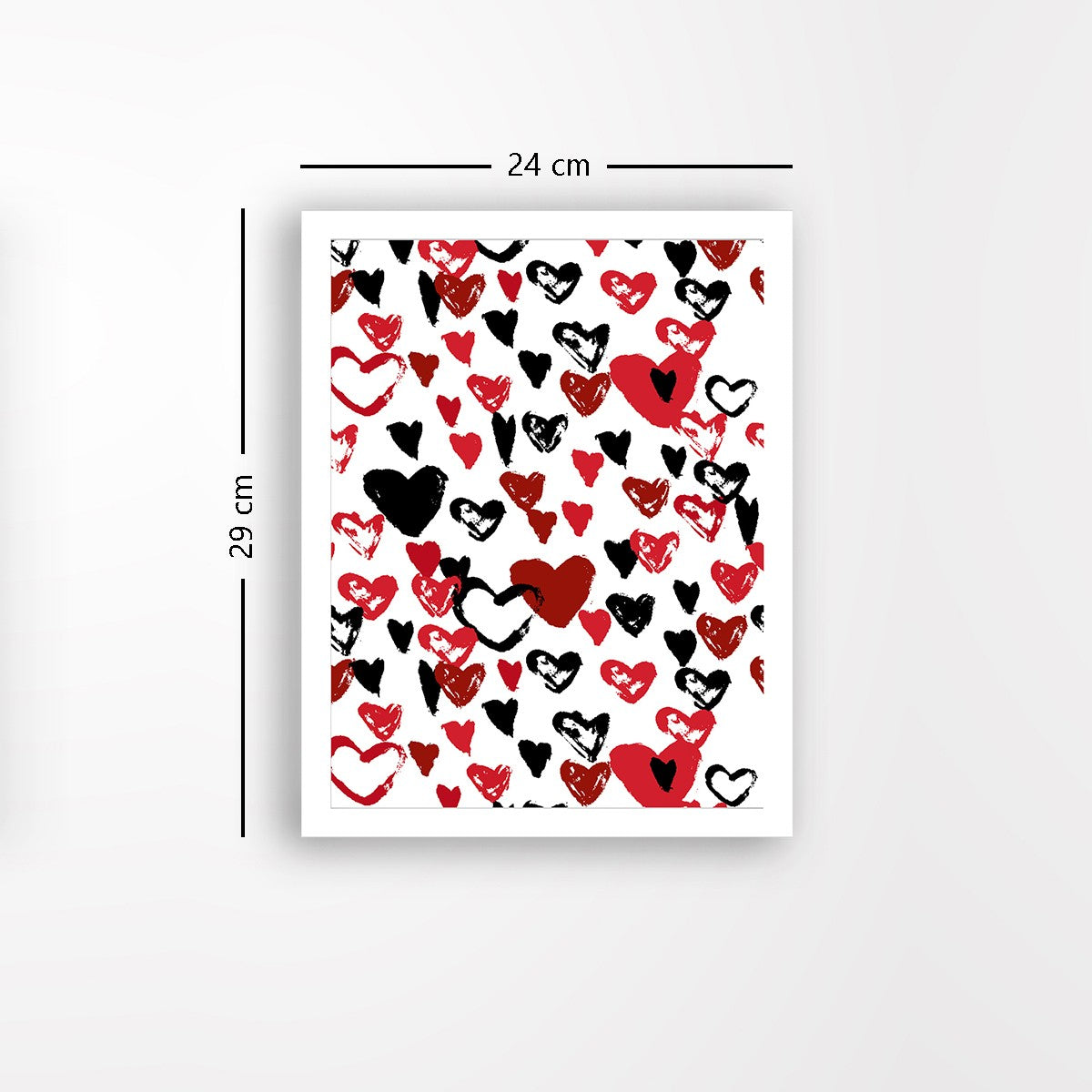 Quadro Decorativo MDF Emoldurado - Arte Multicolor 24x29cm com Moldura de Madeira 2cm