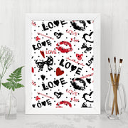 Quadro Decorativo MDF Emoldurado - Arte Multicolor 24x29cm com Moldura de Madeira 2cm