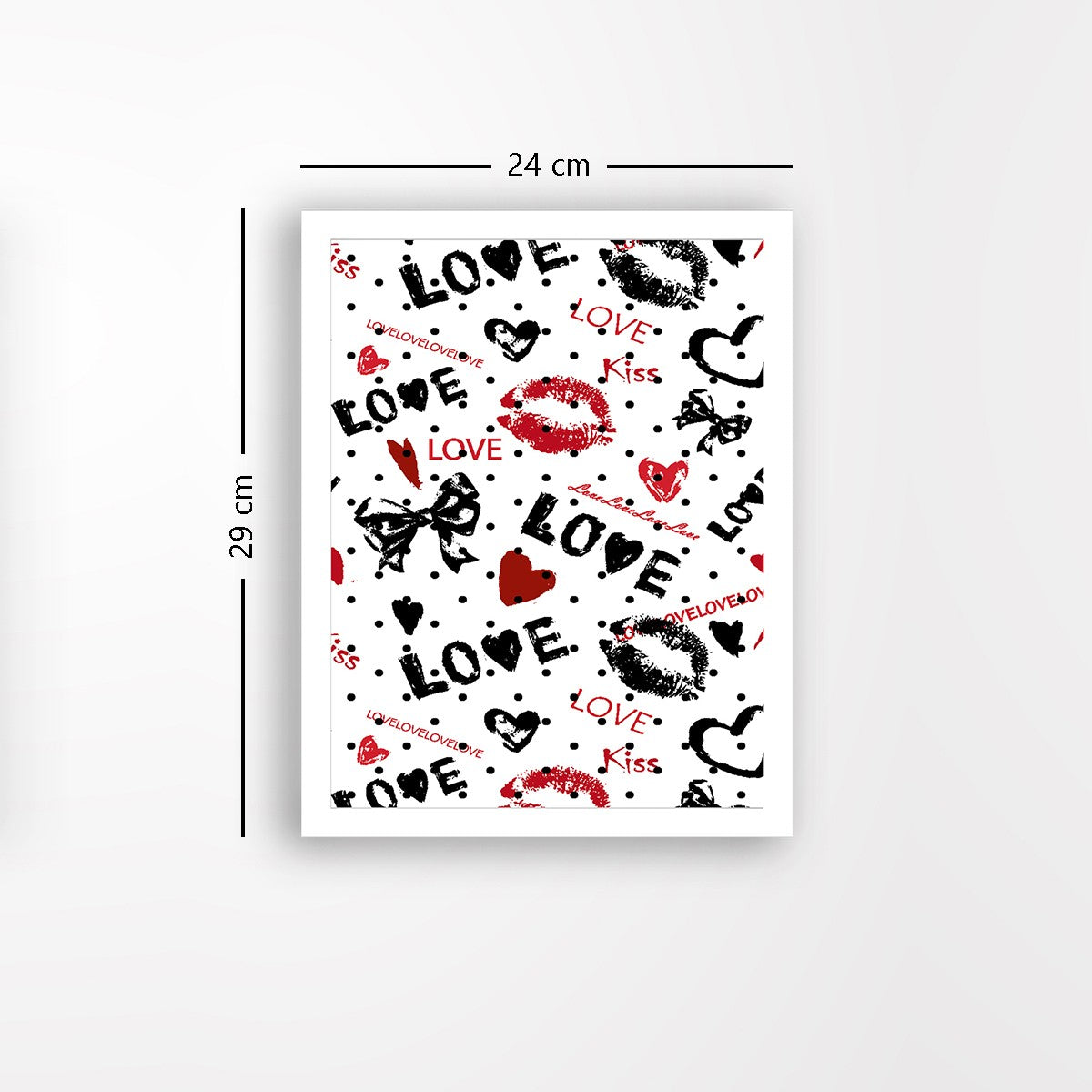 Quadro Decorativo MDF Emoldurado - Arte Multicolor 24x29cm com Moldura de Madeira 2cm