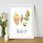 Quadro Decorativo MDF Emoldurado - Arte Multicolor 24x29cm com Moldura de Madeira 2cm