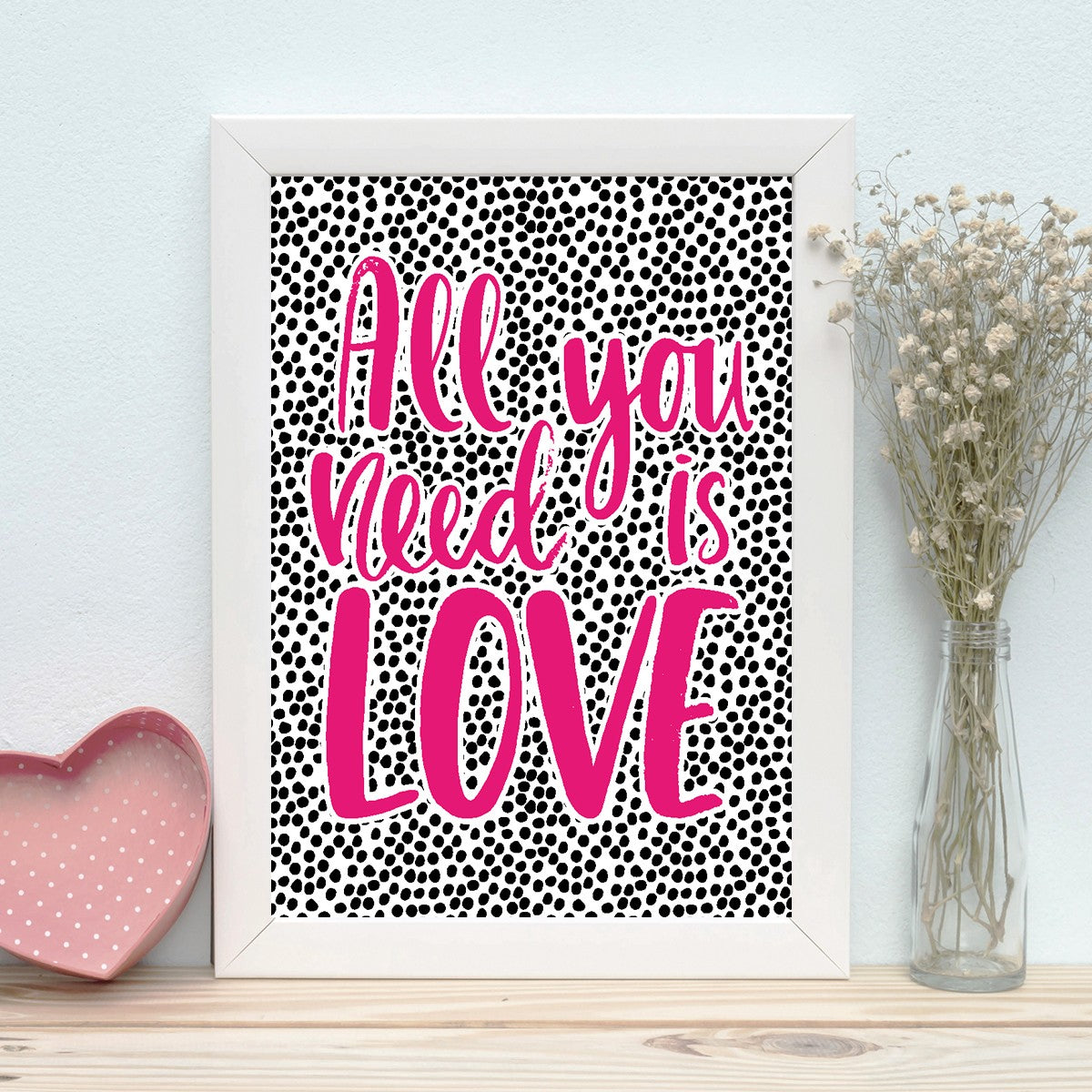 Quadro Decorativo MDF Emoldurado - Arte Multicolor 24x29cm com Moldura de Madeira 2cm