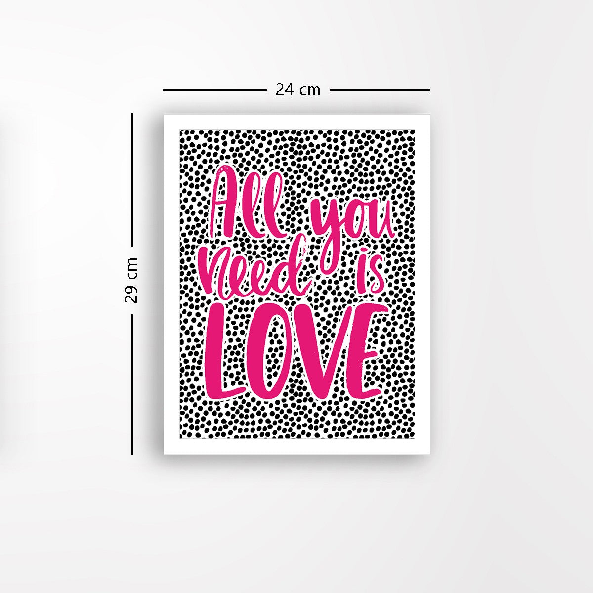 Quadro Decorativo MDF Emoldurado - Arte Multicolor 24x29cm com Moldura de Madeira 2cm