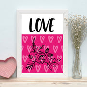 Quadro Decorativo MDF Emoldurado - Arte Multicolor 24x29cm com Moldura de Madeira 2cm