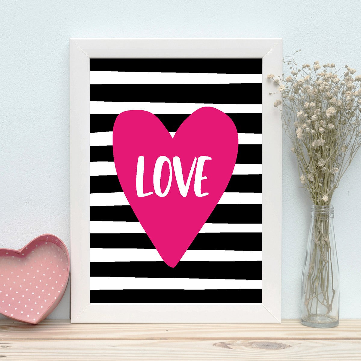 Quadro Decorativo MDF Emoldurado - Arte Multicolor 24x29cm com Moldura de Madeira 2cm