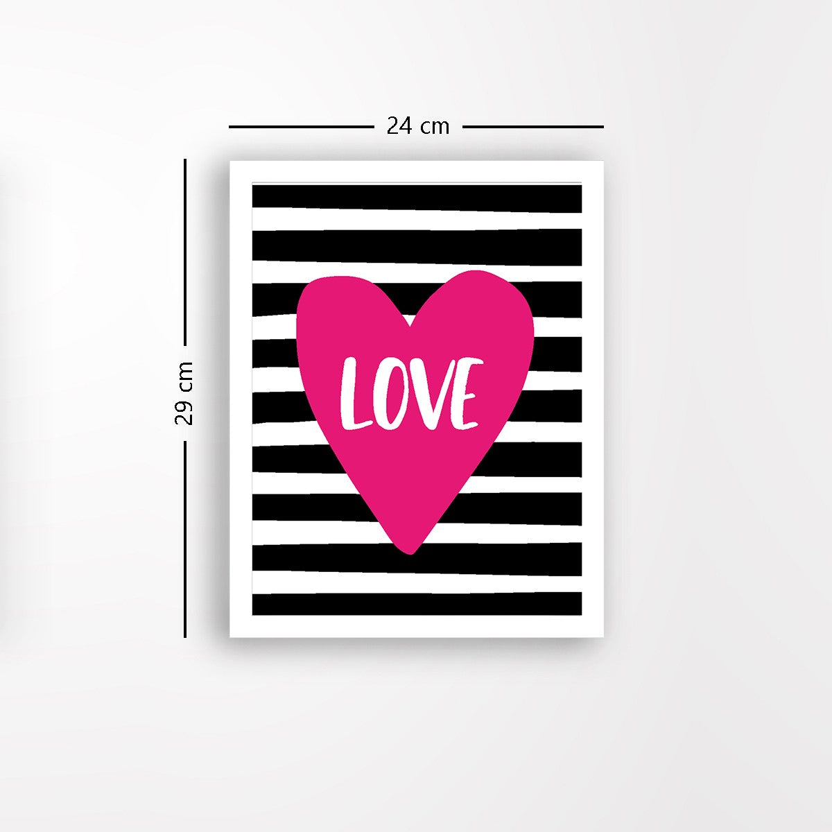 Quadro Decorativo MDF Emoldurado - Arte Multicolor 24x29cm com Moldura de Madeira 2cm