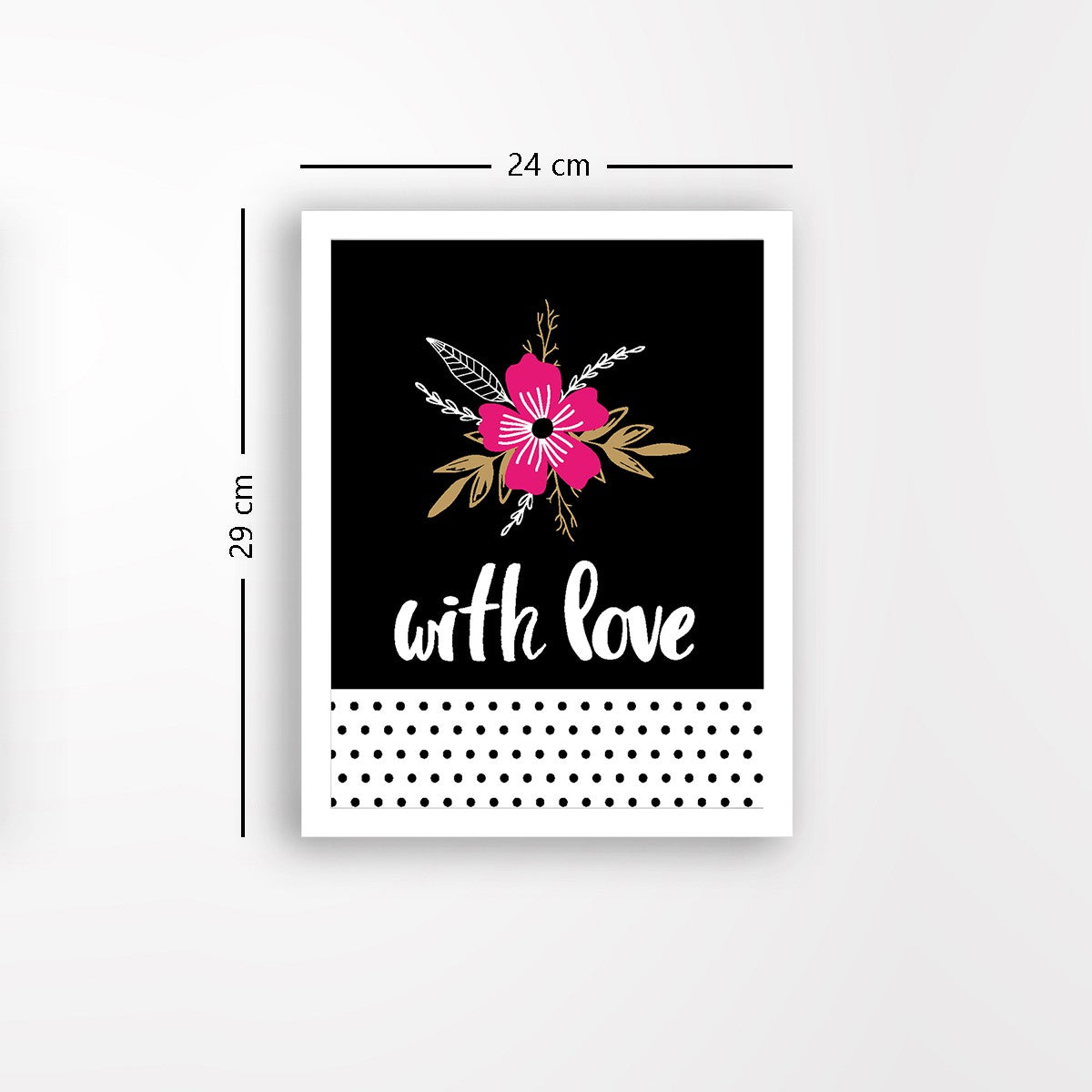 Quadro Decorativo MDF Emoldurado - Arte Multicolor 24x29cm com Moldura de Madeira 2cm