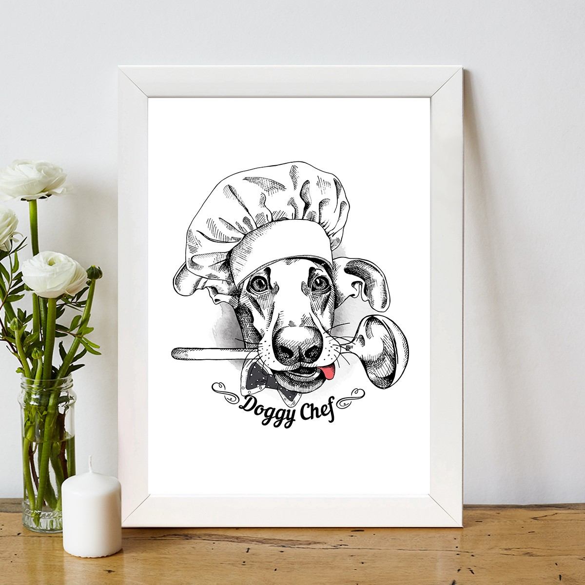 Quadro Decorativo MDF Emoldurado - Arte Multicolor 24x29cm com Moldura de Madeira 2cm