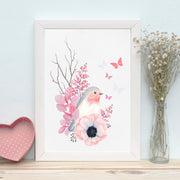 Quadro Decorativo MDF Emoldurado - Arte Multicolor 24x29cm com Moldura de Madeira 2cm