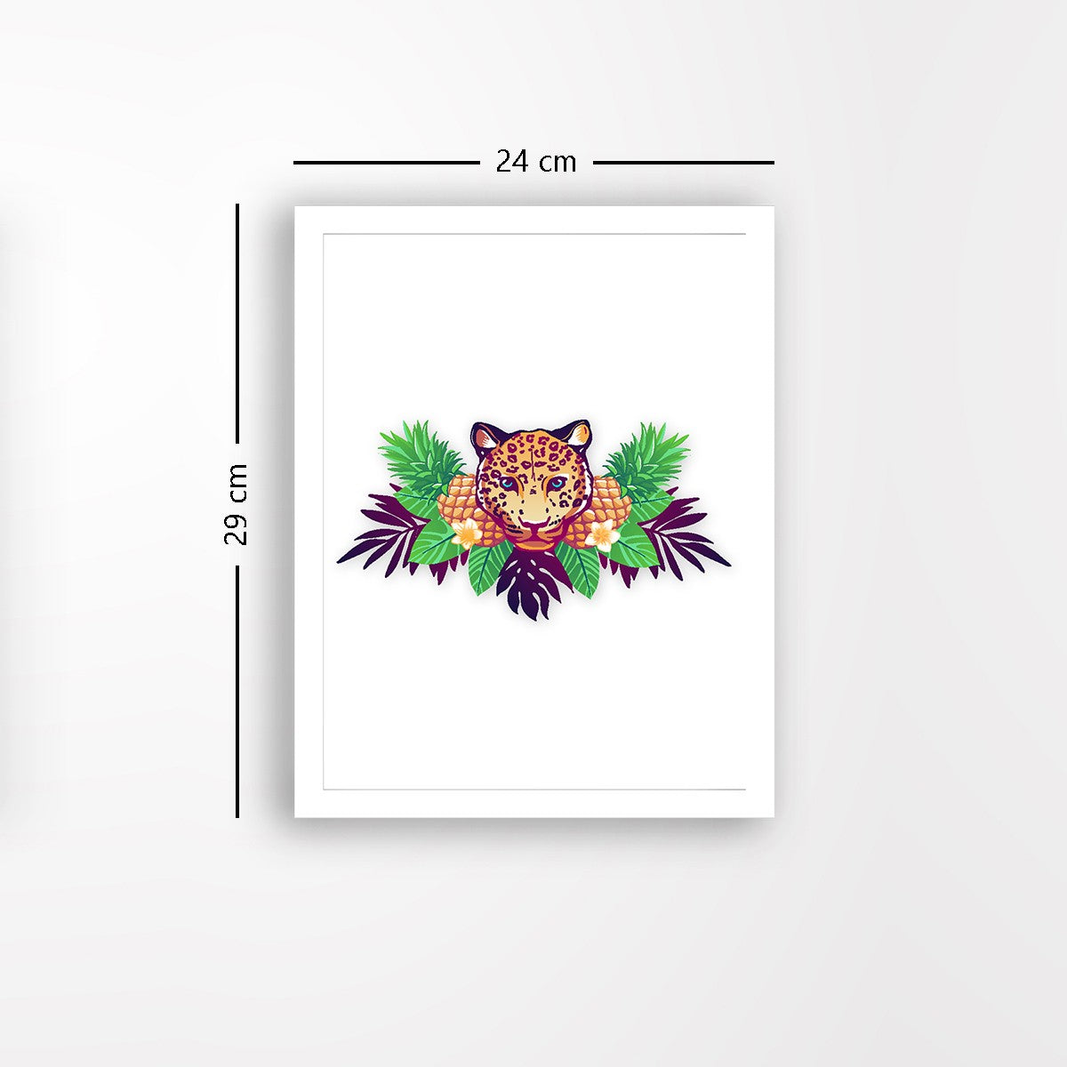 Quadro Decorativo MDF Emoldurado - Arte Multicolor 24x29cm com Moldura de Madeira 2cm