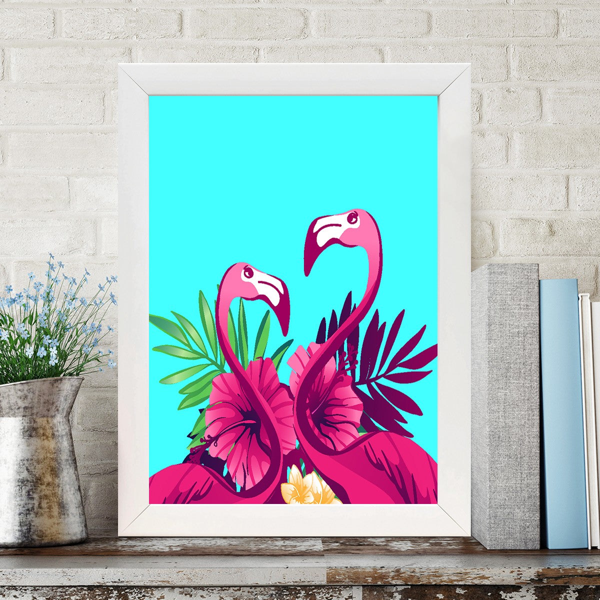 Quadro Decorativo MDF Emoldurado - Arte Multicolor 24x29cm com Moldura de Madeira 2cm