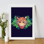 Quadro Decorativo MDF Emoldurado - Arte Multicolor 24x29cm com Moldura de Madeira 2cm