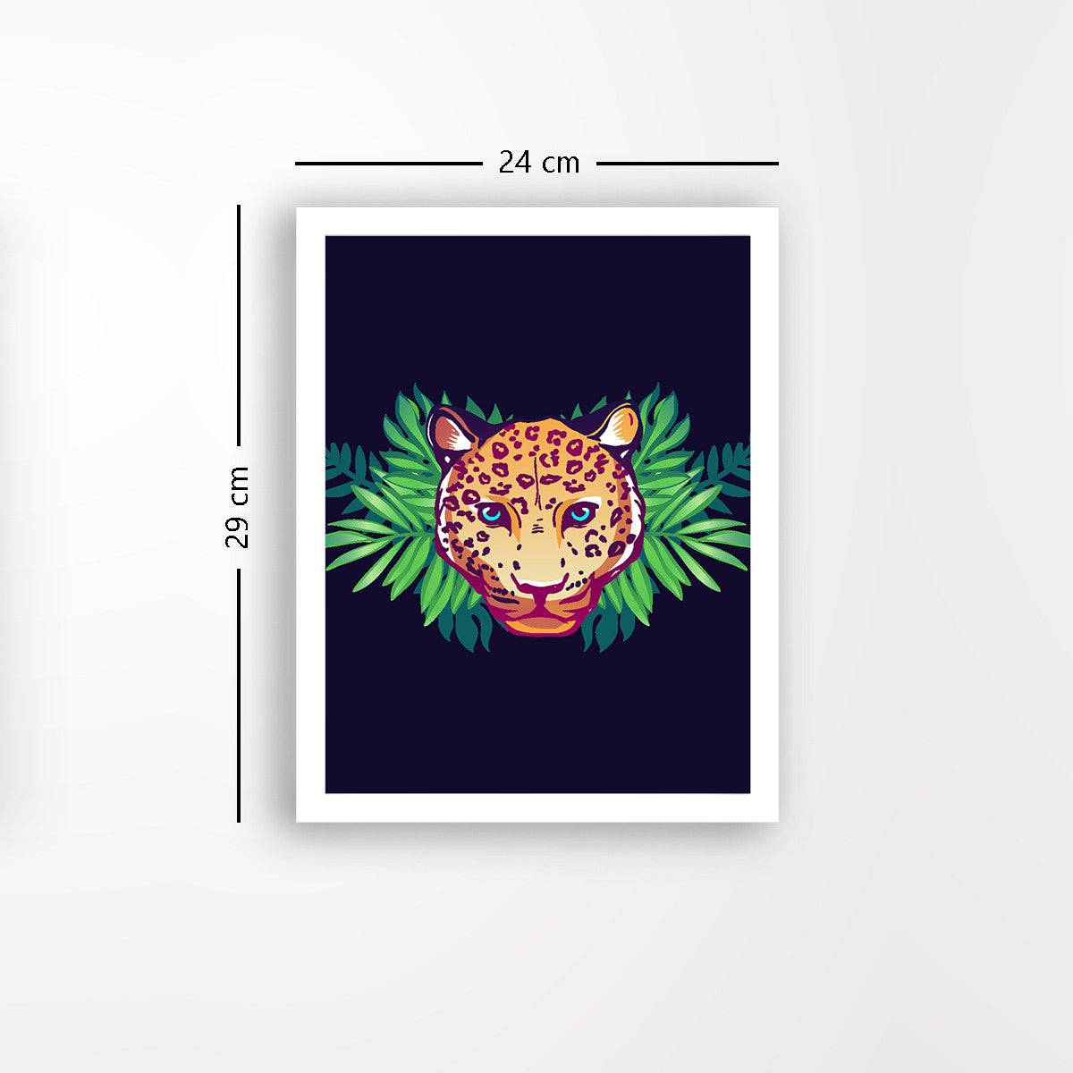 Quadro Decorativo MDF Emoldurado - Arte Multicolor 24x29cm com Moldura de Madeira 2cm