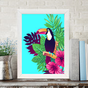 Quadro Decorativo MDF Emoldurado - Arte Multicolor 24x29cm com Moldura de Madeira 2cm