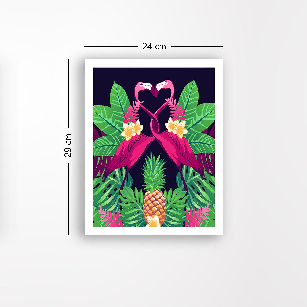 Quadro Decorativo MDF Emoldurado - Arte Multicolor 24x29cm com Moldura de Madeira 2cm