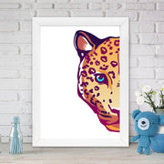 Quadro Decorativo MDF Emoldurado - Arte Multicolor 24x29cm com Moldura de Madeira 2cm