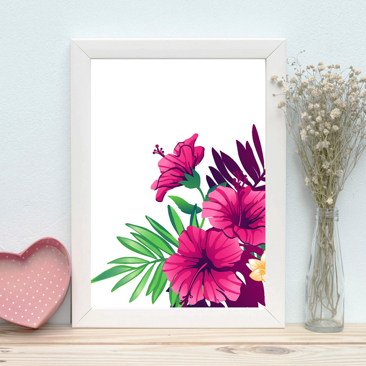 Quadro Decorativo MDF Emoldurado - Arte Multicolor 24x29cm com Moldura de Madeira 2cm