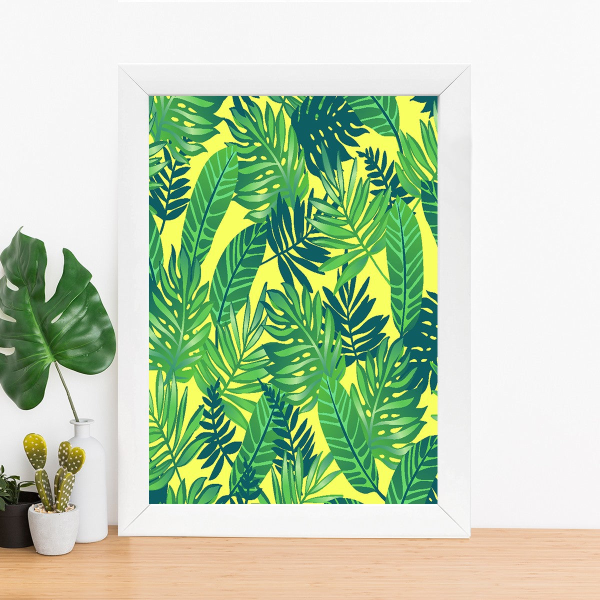 Quadro Decorativo MDF Emoldurado - Arte Multicolor 24x29cm com Moldura de Madeira 2cm