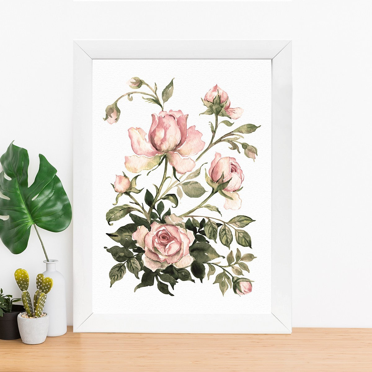 Quadro Decorativo MDF Emoldurado - Arte Multicolor 24x29cm com Moldura de Madeira 2cm