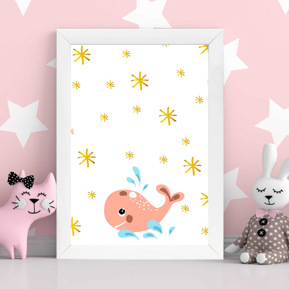 Quadro Decorativo MDF Emoldurado - Arte Multicolor 24x29cm com Moldura de Madeira 2cm