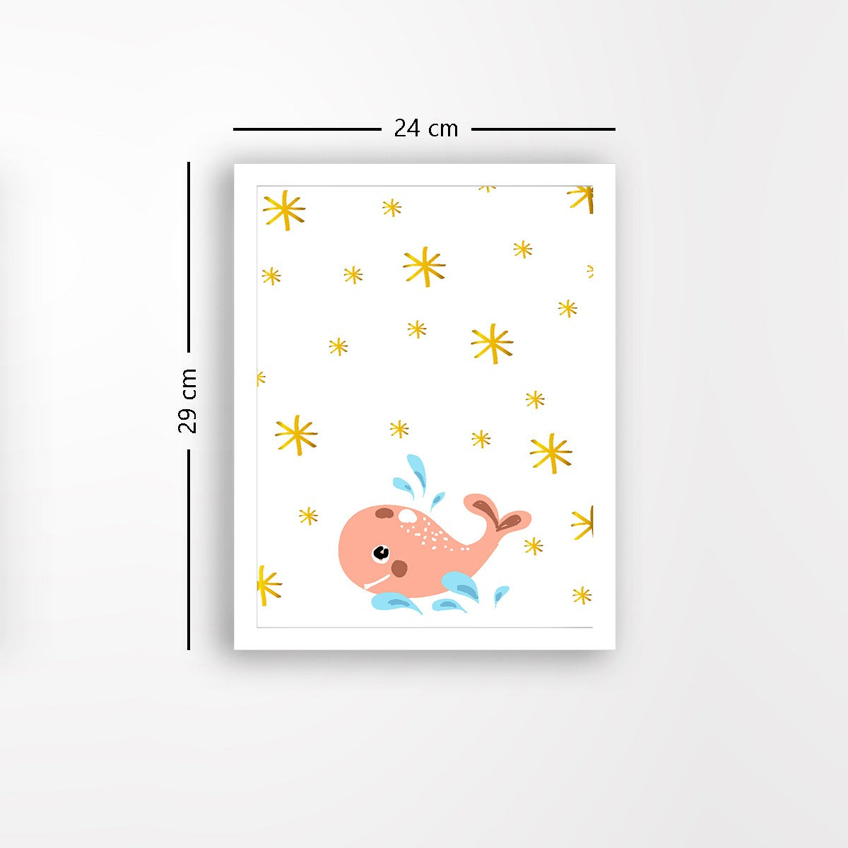 Quadro Decorativo MDF Emoldurado - Arte Multicolor 24x29cm com Moldura de Madeira 2cm