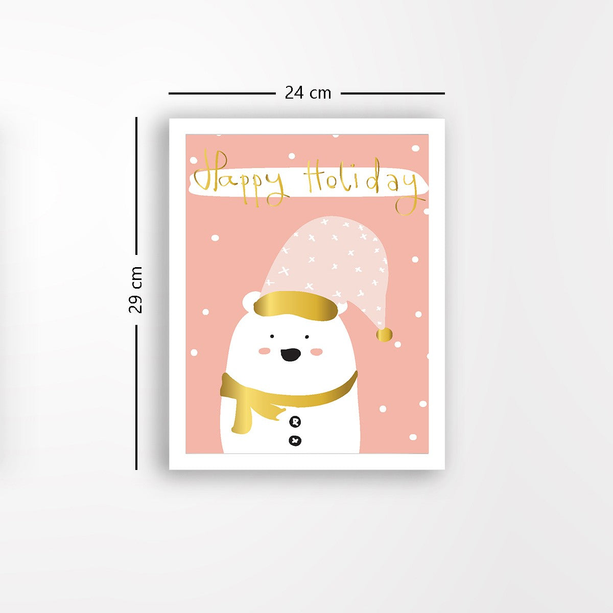 Quadro Decorativo MDF Emoldurado - Arte Multicolor 24x29cm com Moldura de Madeira 2cm