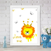 Quadro Decorativo MDF Emoldurado - Arte Multicolor 24x29cm com Moldura de Madeira 2cm