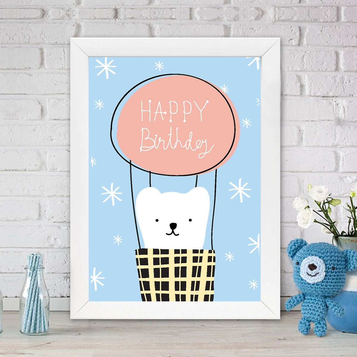 Quadro Decorativo MDF Emoldurado - Arte Multicolor 24x29cm com Moldura de Madeira 2cm