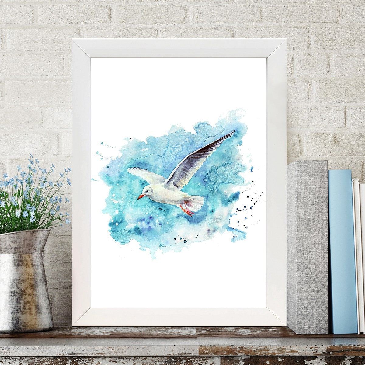 Quadro Decorativo MDF Emoldurado - Arte Multicolor 24x29cm com Moldura de Madeira 2cm