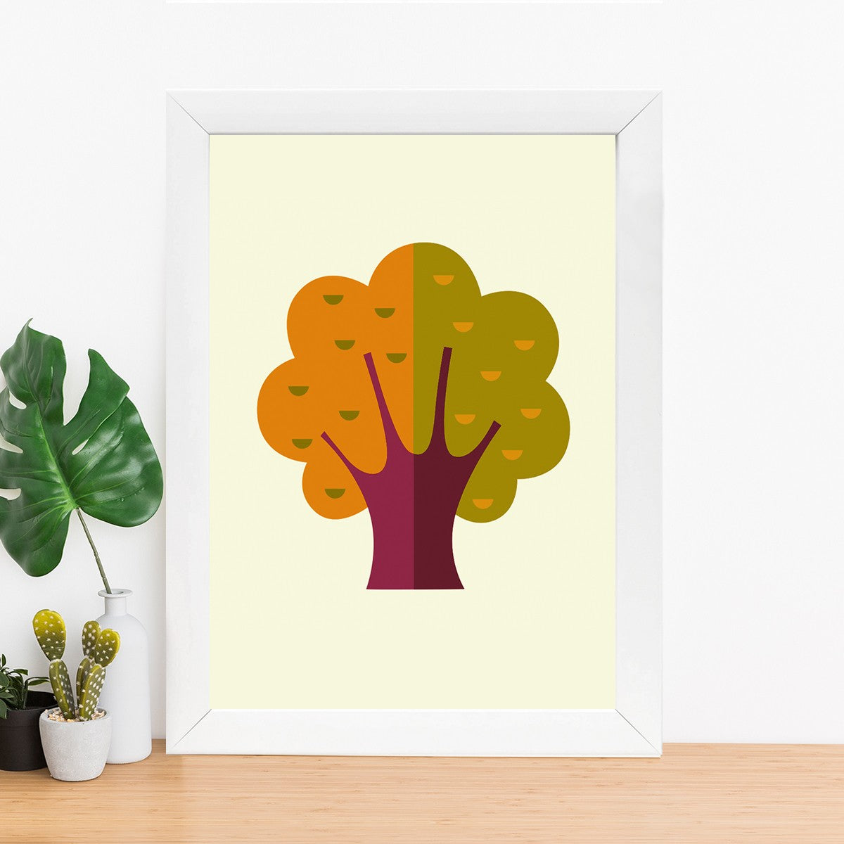 Quadro Decorativo MDF Emoldurado - Arte Multicolor 24x29cm com Moldura de Madeira 2cm