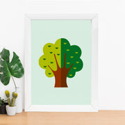 Quadro Decorativo MDF Emoldurado - Arte Multicolor 24x29cm com Moldura de Madeira 2cm