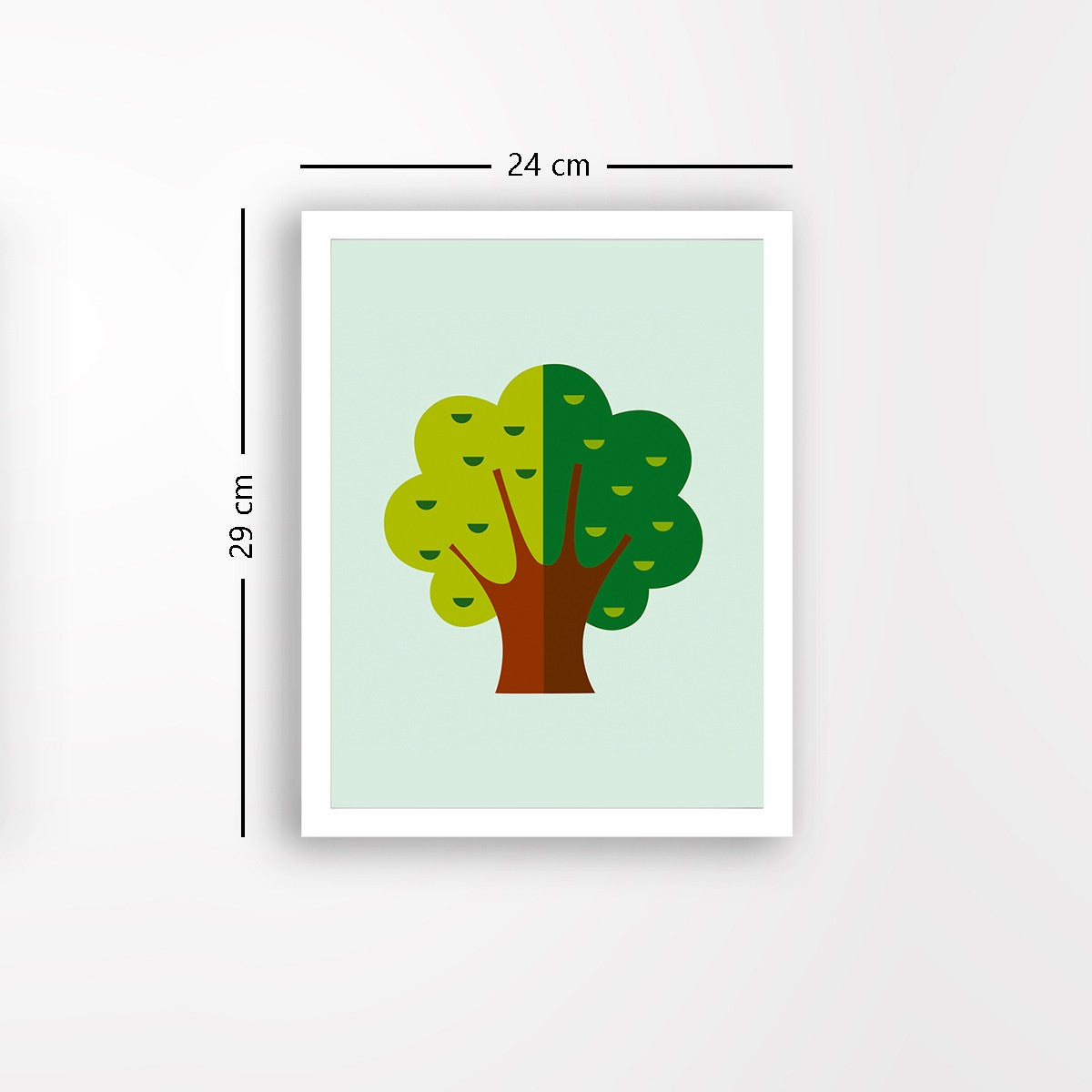 Quadro Decorativo MDF Emoldurado - Arte Multicolor 24x29cm com Moldura de Madeira 2cm