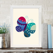 Quadro Decorativo MDF Emoldurado - Arte Multicolor 24x29cm com Moldura de Madeira 2cm